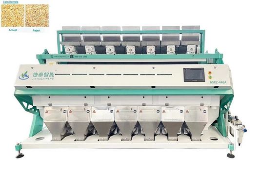 Máquina clasificadora de color de grano de mijo de avena de maíz 10T / H