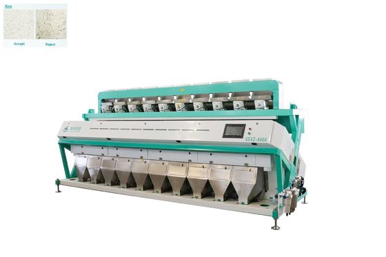Máquina clasificadora de color de arroz JIETAI HD para clasificación de materia prima 6KW