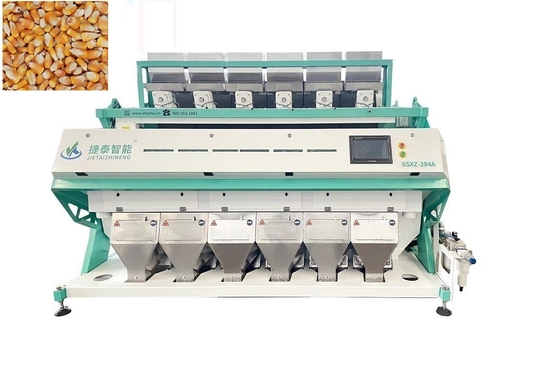 Máquina clasificadora vibratoria del color del anacardo del clasificador del color del maíz de 6 canaletas