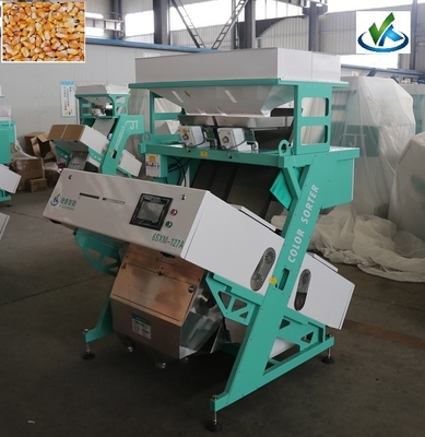 Máquina del clasificador del color del grano del PLC para el tamaño que clasifica 12 canales inclinados
