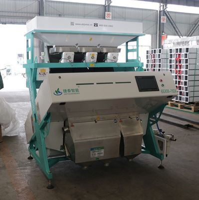 Máquina clasificadora de color de arroz Basmati al vapor Mini CCD ODM 3 canales inclinados