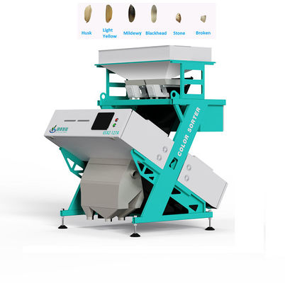 Pequeña máquina del clasificador del color del arroz del trigo del cacahuete del maíz de las habas del grano inteligente