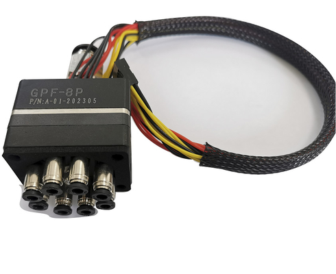 El aire a presión refrescó la válvula de eyector de 8 bloques para el uso del clasificador del color