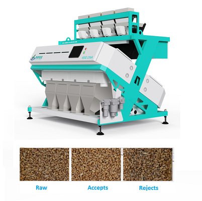 4 escaleras 256 canales Máquina de clasificación de color de grano para trigo / maíz