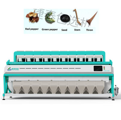 Máquina de clasificación de pimienta 220V / 50HZ clasificador de colores de especias inteligente para la industria